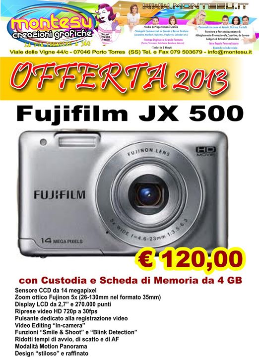 Offerta 2013 Fujifilm jx 500